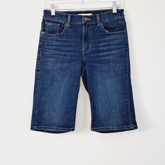 Levi's Pants - Levi's Stretch‎  Dark Wash Bermuda Shorts Size 27